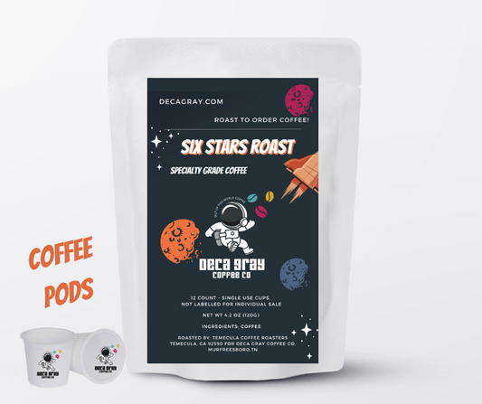 Six Stars Roast Coffee Pods (12 Count)